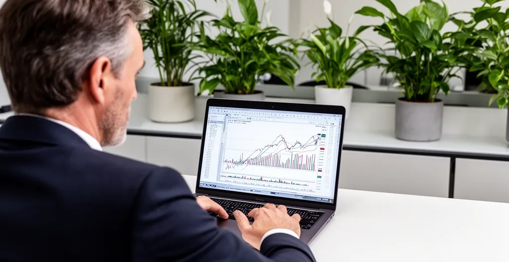 Professionnel analysant graphiques financiers pour mission expertise CSE